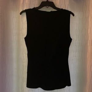 Sleek black soft dress tank.
